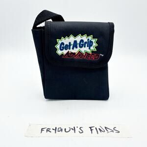 Get A Grip Game Boy Advanced SP Carrying Case Black Travel Pouch 5"x5"x2.5"